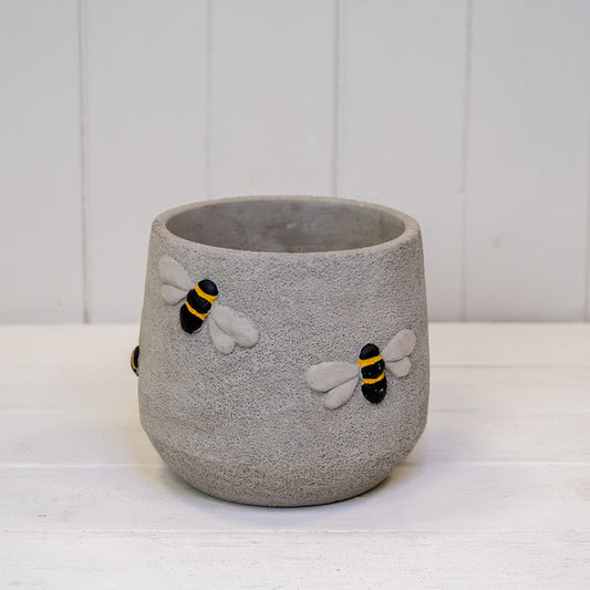 Cement Bee Planter L16xw16xH14cm