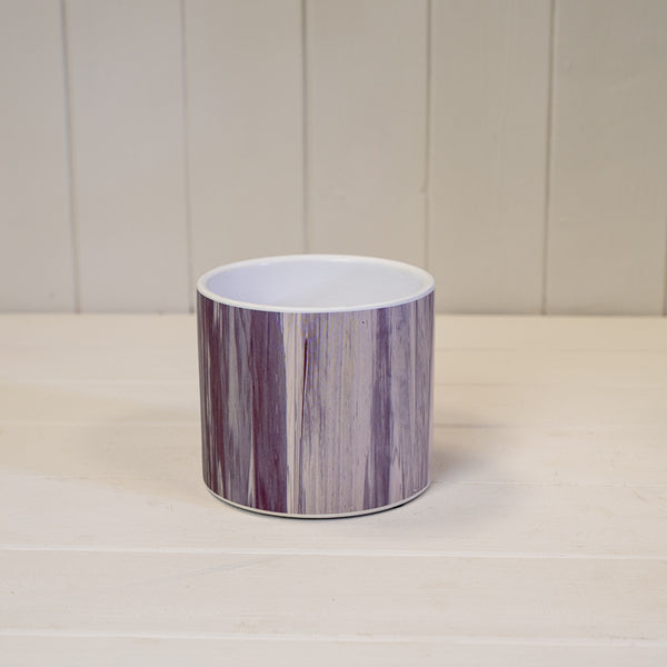 Grey Wood Grain Pot