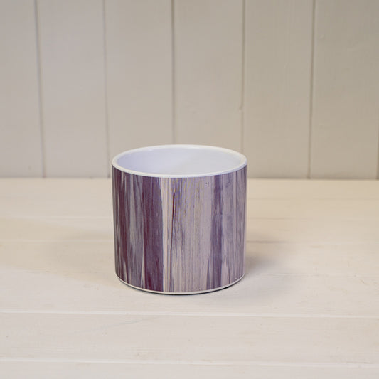 Grey Wood Grain Pot