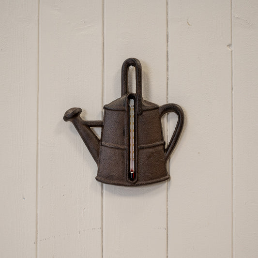Cast Iron Watering Can Thermometer 16.5cm x 17.5cm
