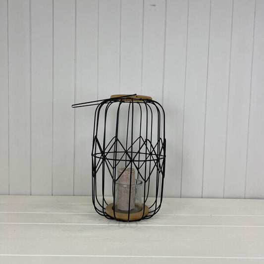 Lantern with 10X10 glass in black colour