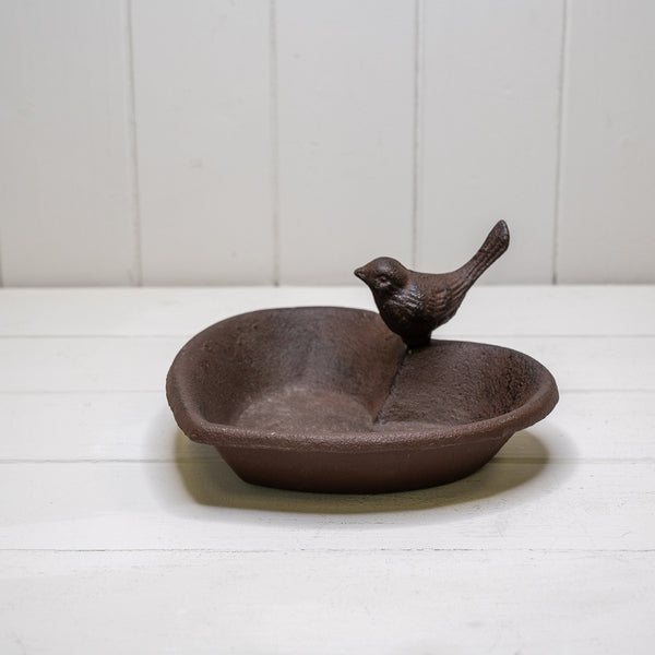 Cast Iron Heart Birdbath 19x18.5x9cm