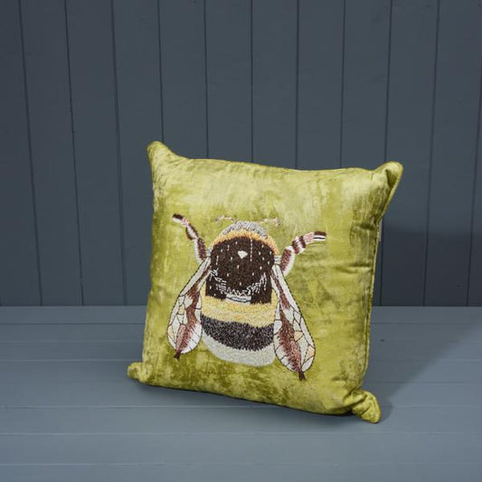 Handmade Washable Cotton Embroidered Cushion with Filling 45x45cm