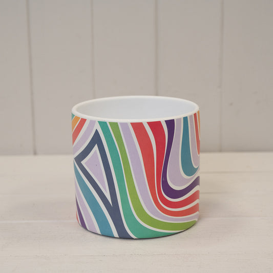 Rainbow Pot 13.8cm H12.5cm L13.8cm W13.8cm Weight-138g