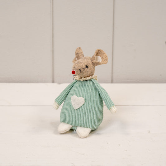 Short Green Fabric Mouse
