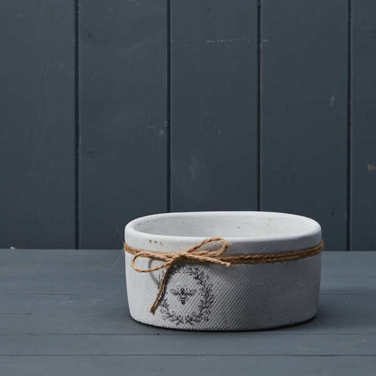White Bee Bowl Td16cm H7.5cm