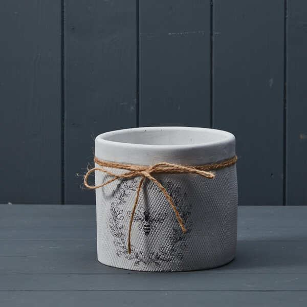 White Bee Pot H12.7cm