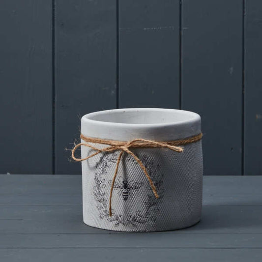 White Bee Pot H12.7cm