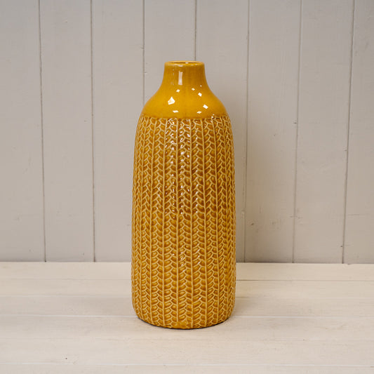 Yellow Ceramic Vase