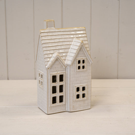 Large Ceramic Tiled Led House . 6 Hour Timer