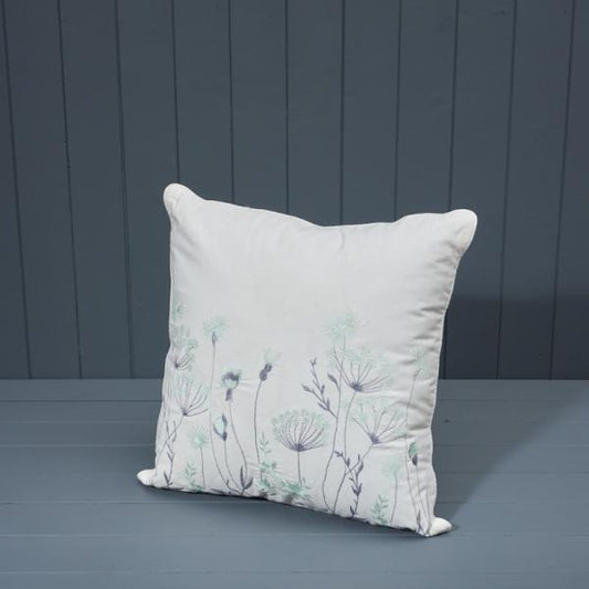 Washable Cotton Embroidered Cushion with Filling 45x45cm