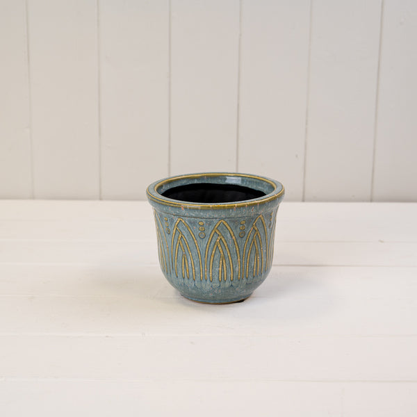 Blue Ceramic Pot