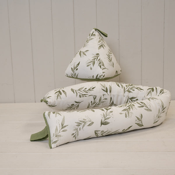 Olive Draught Excluder In Natural