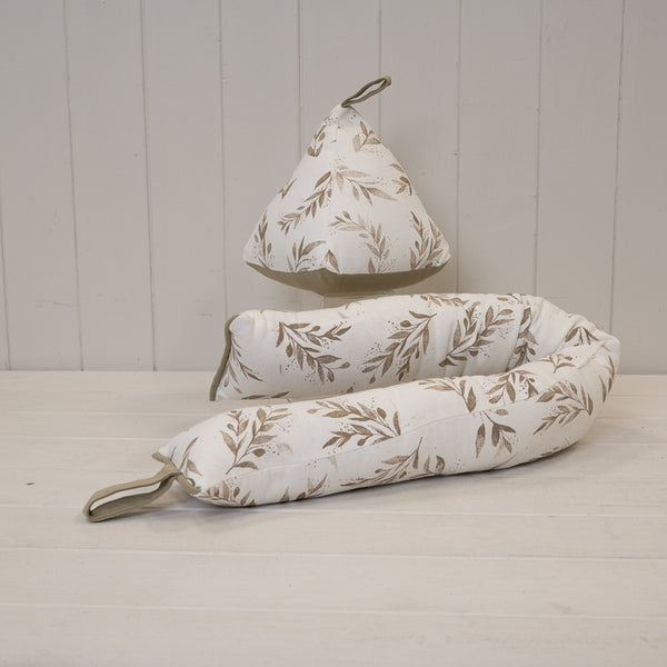 Olive Draught Excluder In Sage Green