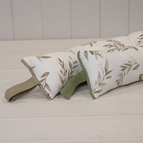 Olive Draught Excluder In Sage Green