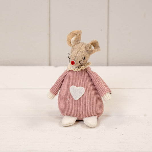 Short Pink Fabric Mouse