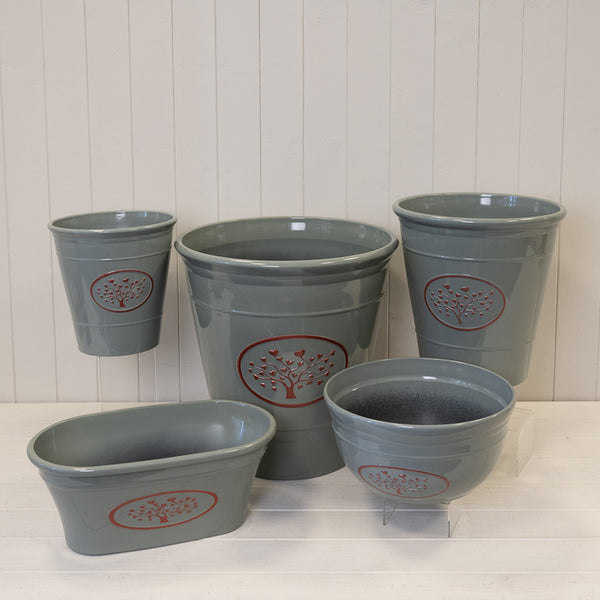 Grey Round Love Heart Tree Planter(40cm)