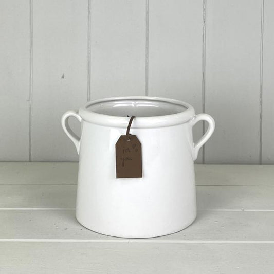 White "For You" Vase TD13cm x H15cm