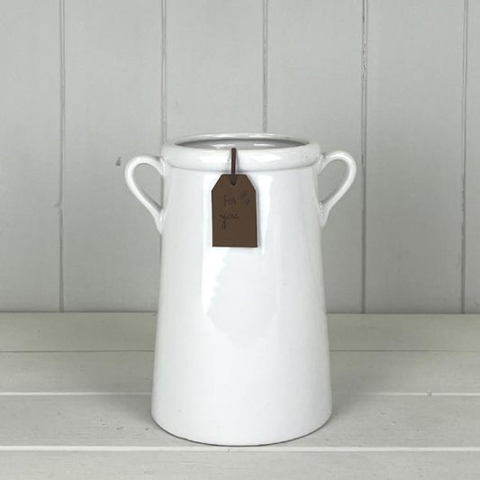 White "For You" Vase TD10cm x H18cm