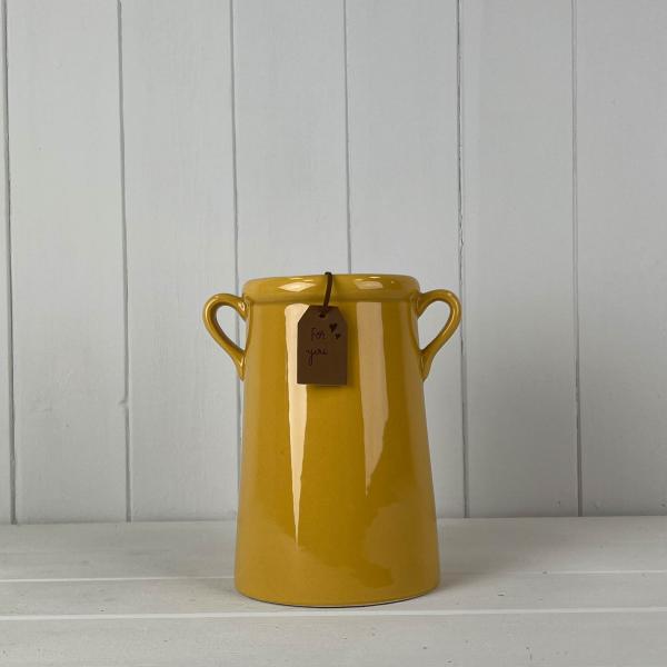 Burnt Yellow "For You" Vase TD10cm x H18cm