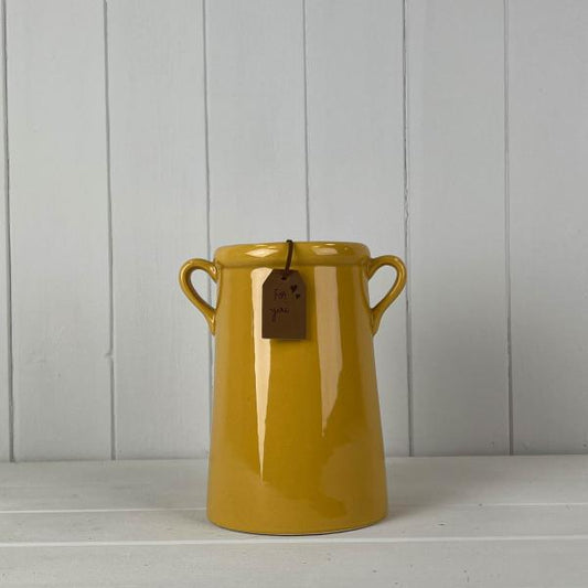 Burnt Yellow "For You" Vase TD10cm x H18cm