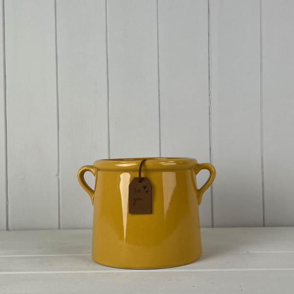 Burnt Yellow "For You" Vase TD13cm x H15cm