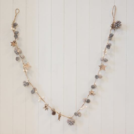 Stars and Cones LED Hanging Garland