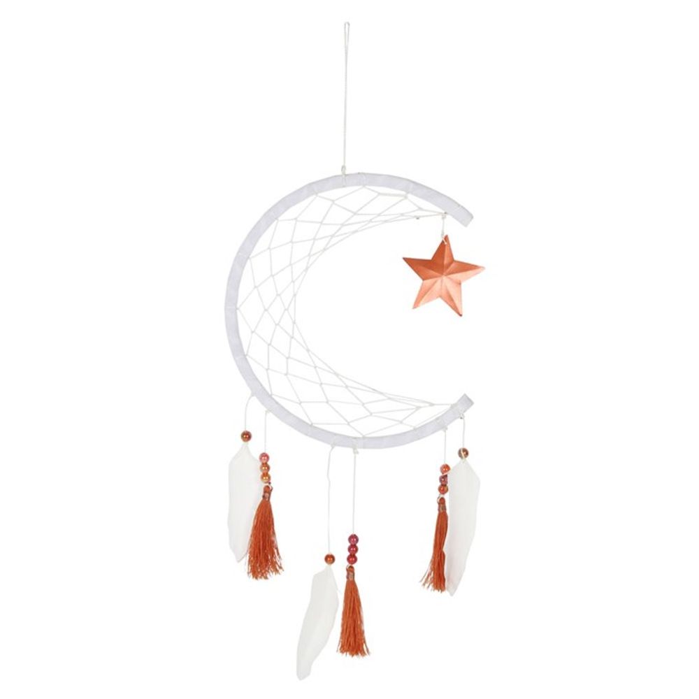 White Crescent Moon Dreamcatcher