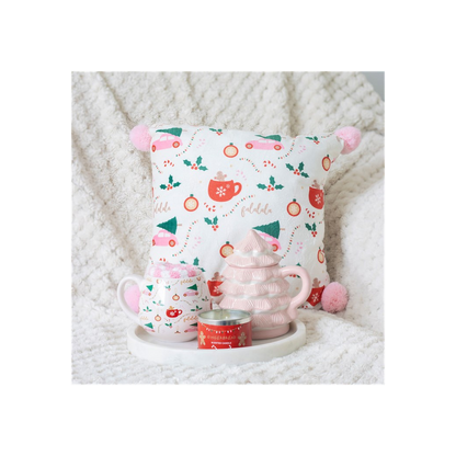 Sugarplum Fun Christmas Print Mug and Socks Set