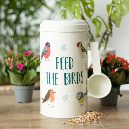 Feed the Birds Bird Seed Tin and Scoop