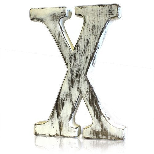 Shabby Chic Letters X