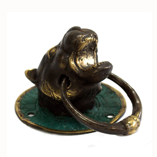 Tiger Head Brass Door Knocker