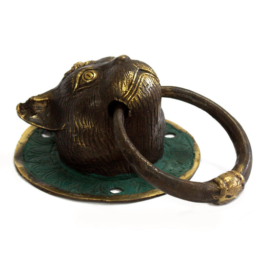 Cats Head Brass Door Knocker