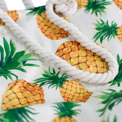 Pineapples Rope Handle Bag