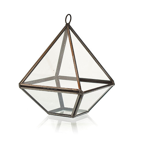 Glass Terrarium Small Diamond