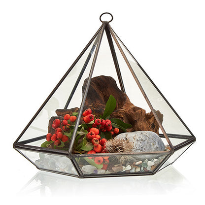 Glass Terrarium Large Diamond