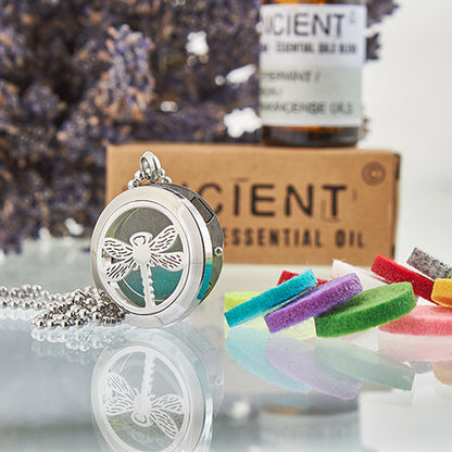 Aromatherapy Diffuser Necklace Dragonfly 25mm