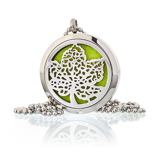 Aromatherapy Diffuser Necklace Leaf 30mm