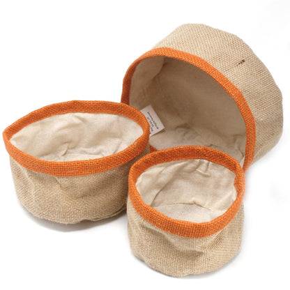 Set of 3 Natural Jute Baskets