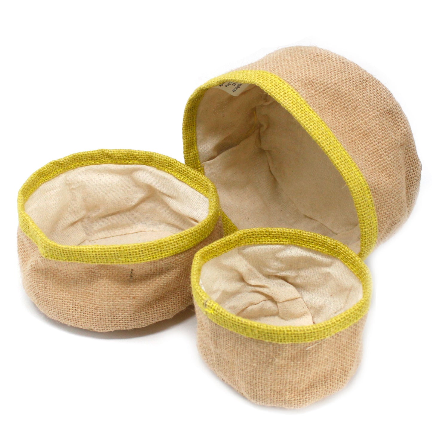 Set of 3 Natural Jute Baskets