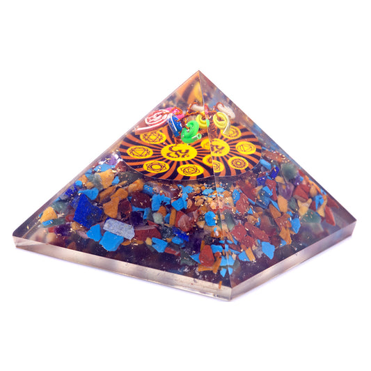 Orgonite Pyramid Om Chakra 70 mm