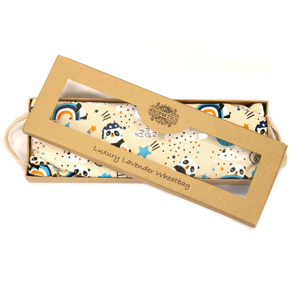 Luxury Lavender Wheat Bag in Gift Box Sleepy Panda