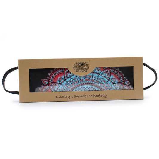 Luxury Lavender Wheat Bag in Gift Box Mandala