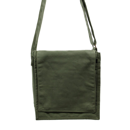 Cotton Canvas Messenger Bag