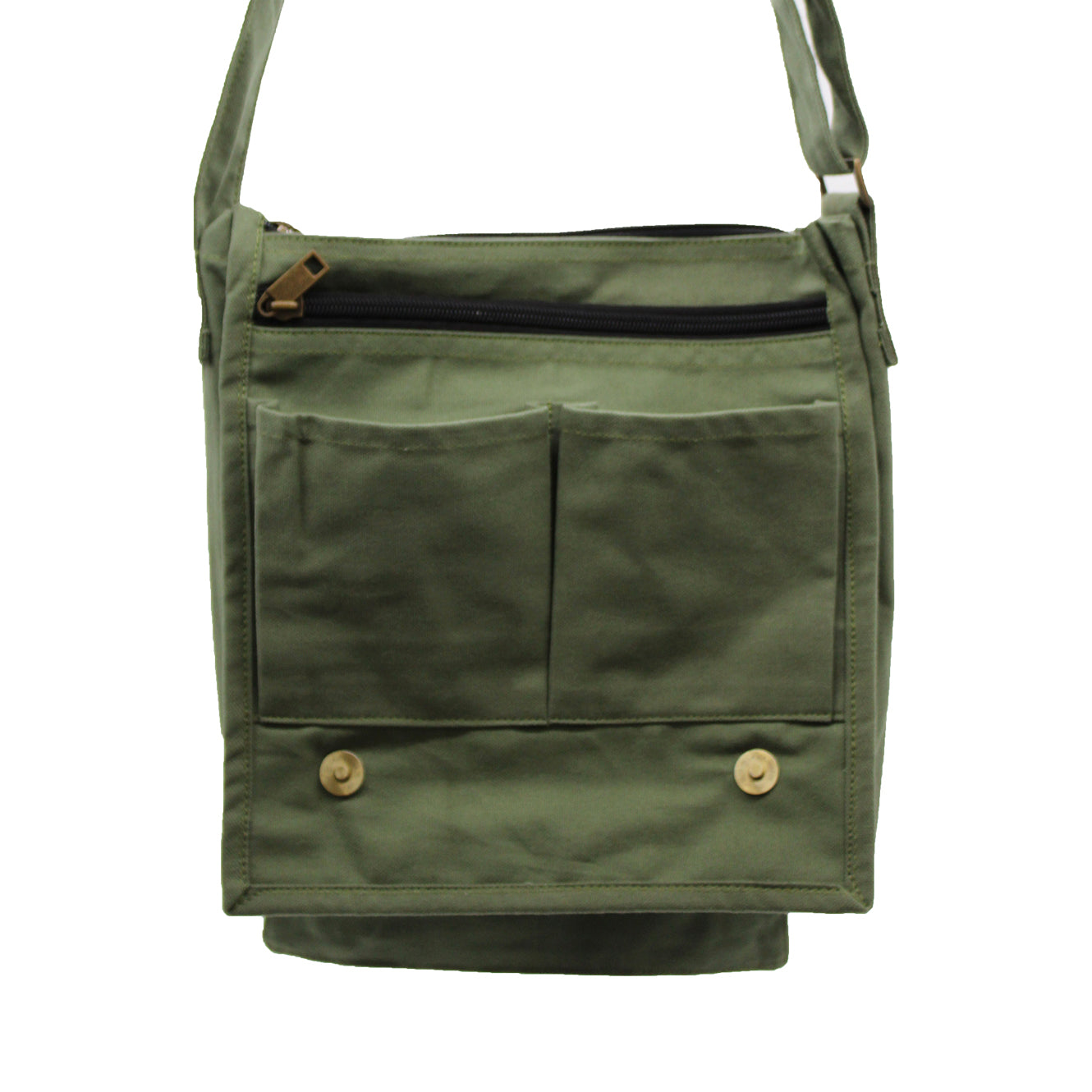 Cotton Canvas Messenger Bag