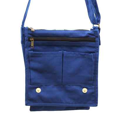 Cotton Canvas Messenger Bag