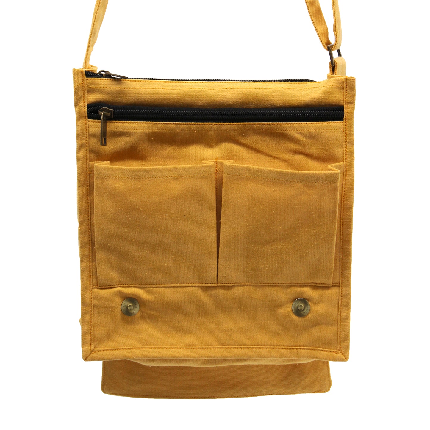 Cotton Canvas Messenger Bag