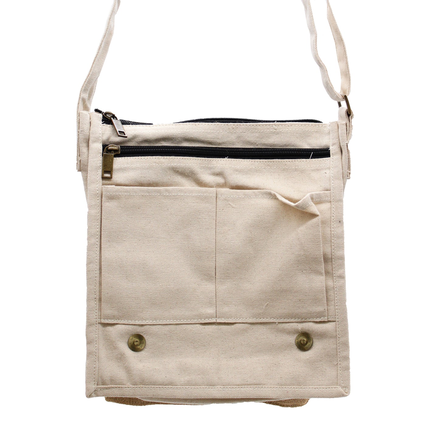 Cotton Canvas Messenger Bag