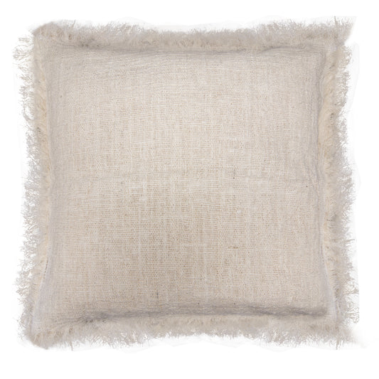 Linen Cushion Cover 45x45cm with fringe