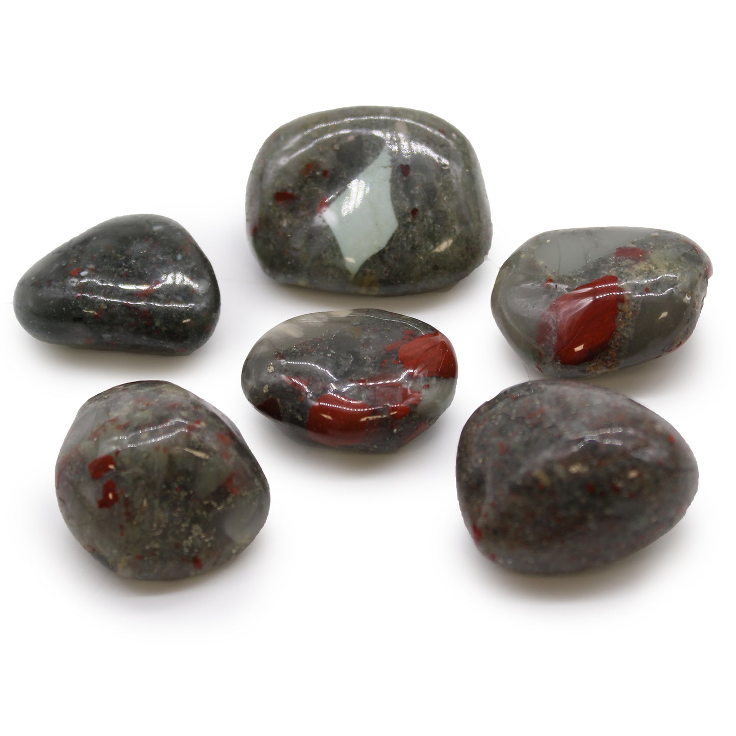 African Tumble Stones - Bloodstone - Sephtonite